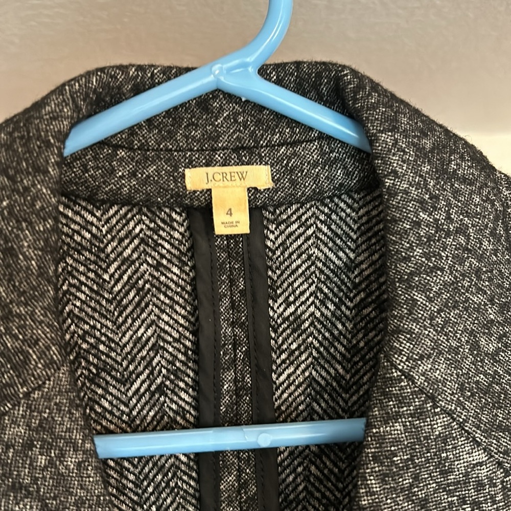J Crew Gray WOOL Business Jacket - Picture 5 of 6